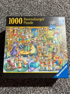 Ravensburger Midnight at the Library 1000-Piece Interlocking Jigsaw Puzzle 2019